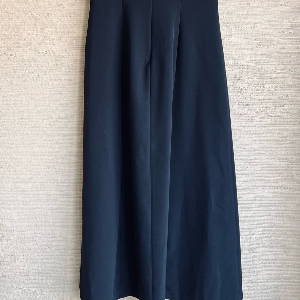 NEW! Kay Unger Davina in Black Stretch Crepe Walk Through Jumpsuit - Picture 6 of 8